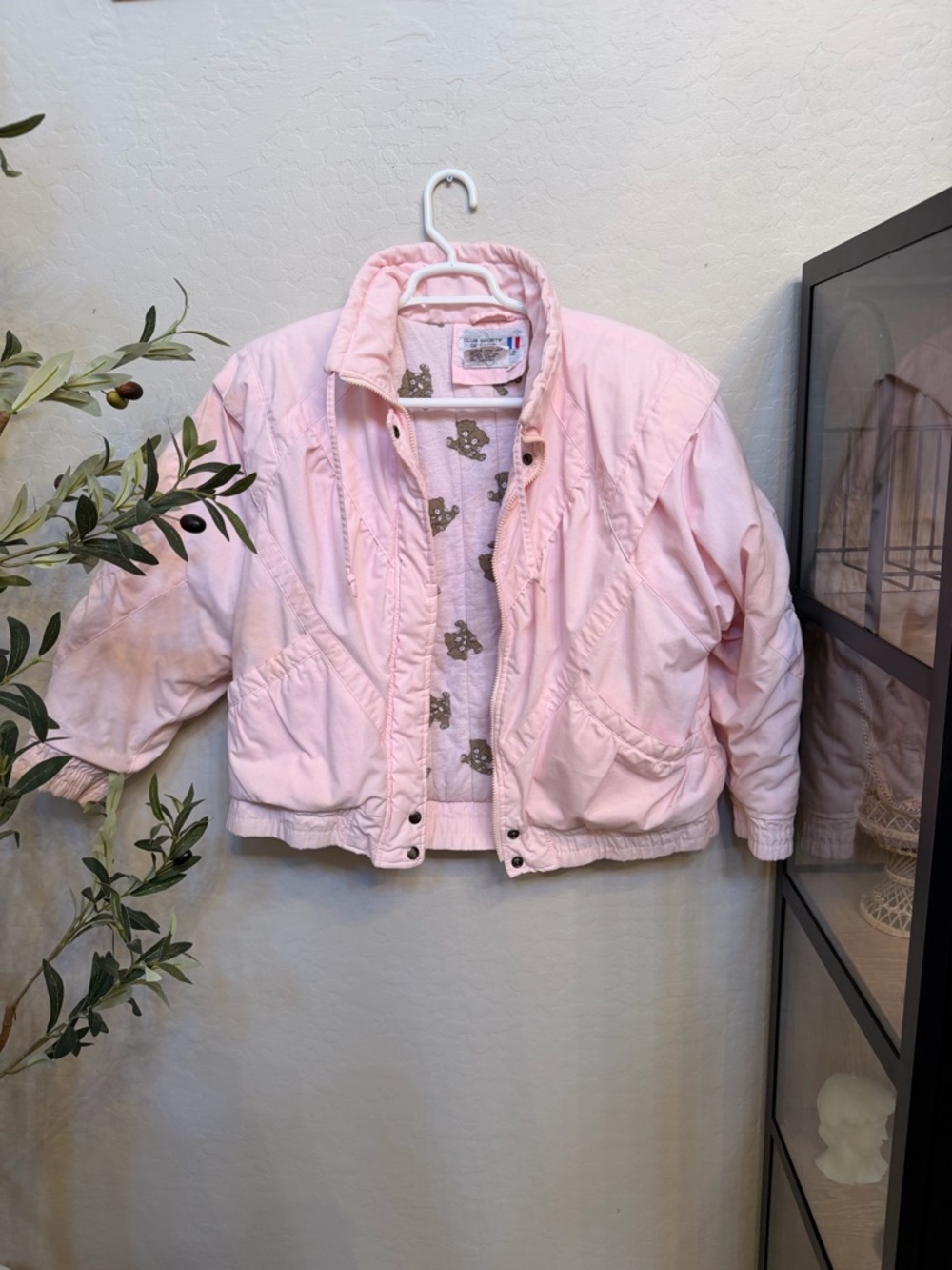 Pink Women's Bomber Jacket - Soft Pastel Quilted Style